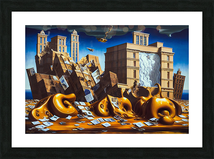 Collapse Picture Frame print