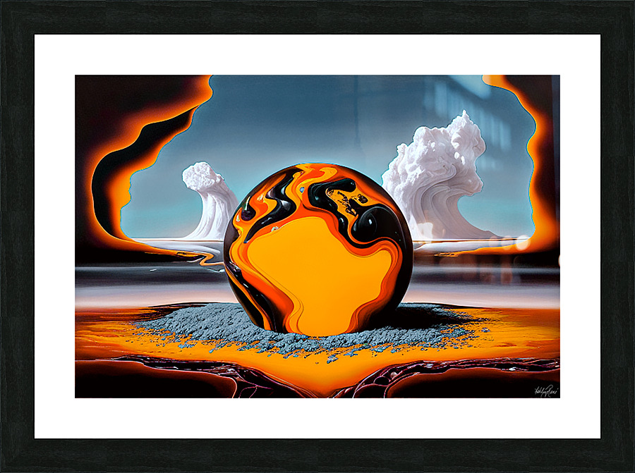 Fire and Brimstone Picture Frame print