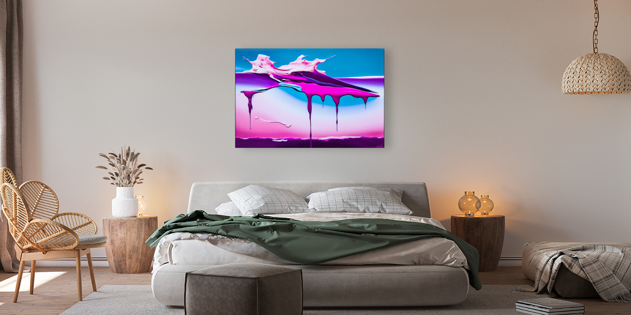 Pink Waterfalls Reproduction