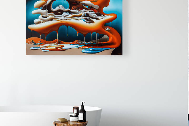 The Pour in Orange by Ashley Rene Atelier