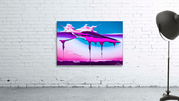 Pink Waterfalls Wall Preview
