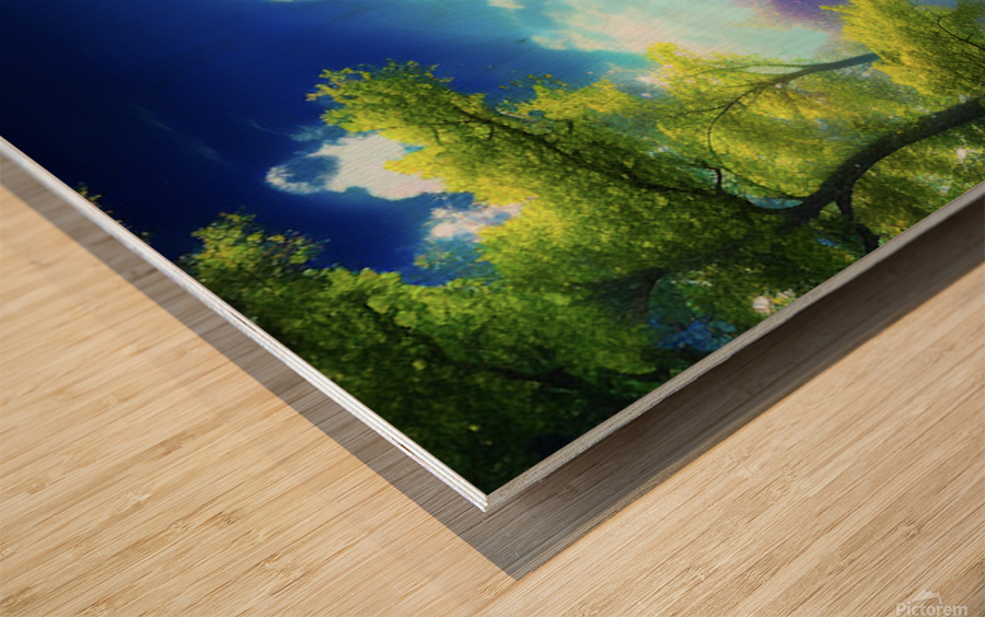 Paradise Wood print
