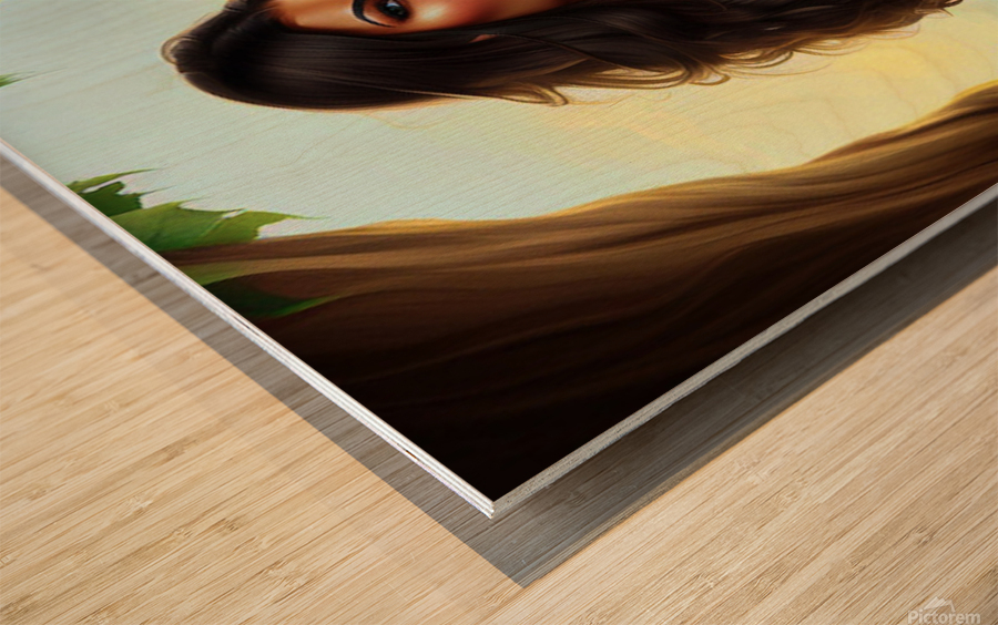 Huntress Wood print