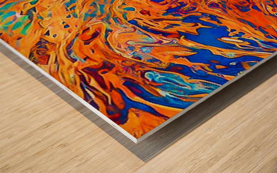 Color Theory Wood print