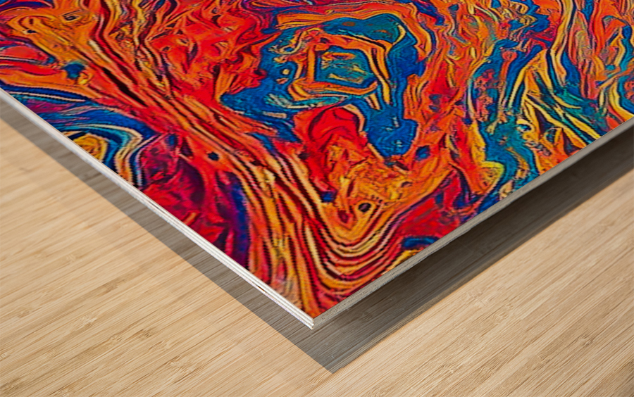 Color Theory 2 Wood print