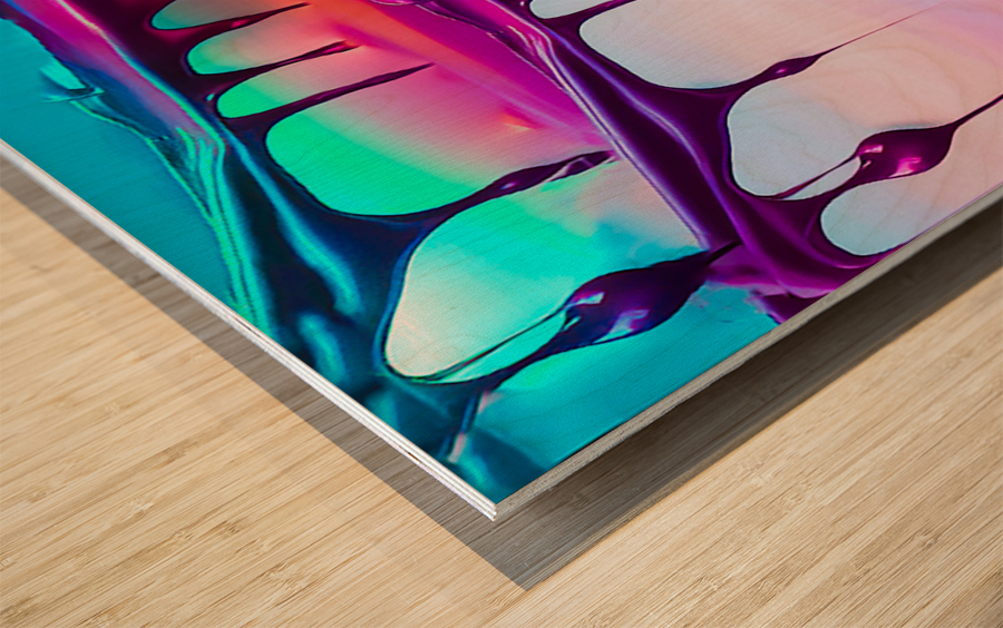 Double Rainbow Wood print