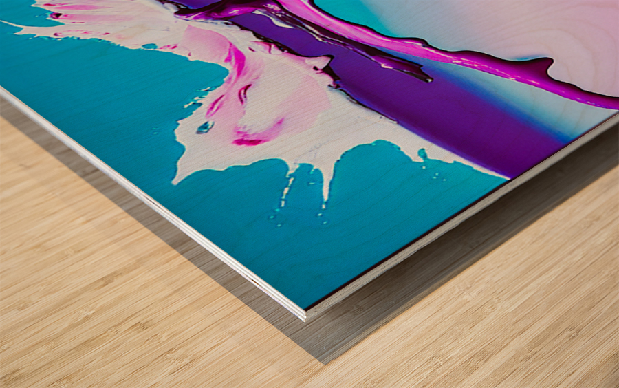 Purple Rain Wood print