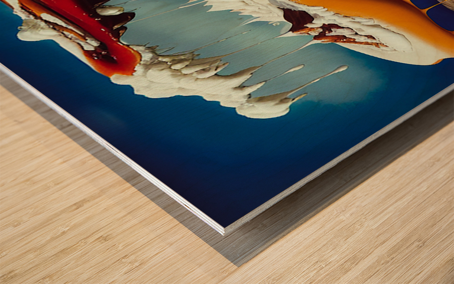 Ice Age Wood print