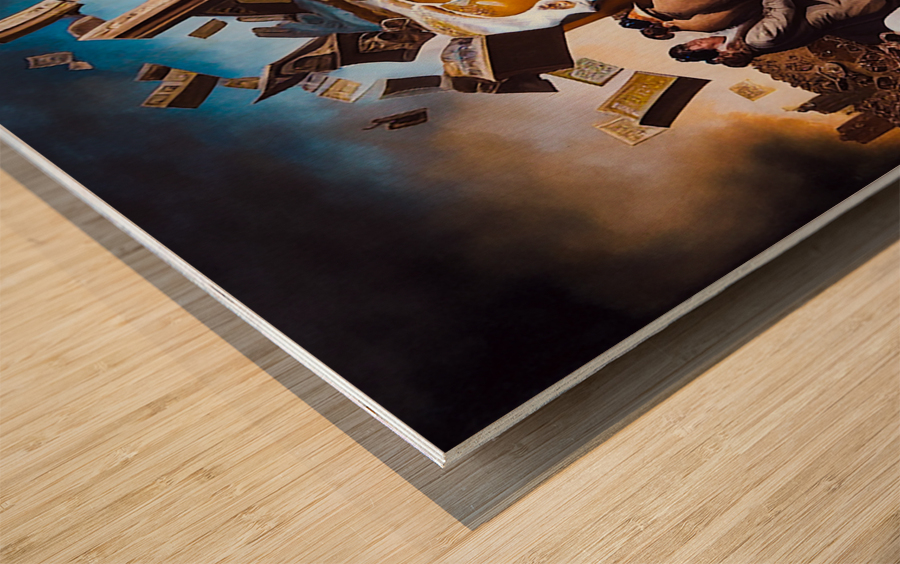Trading Floor Wood print