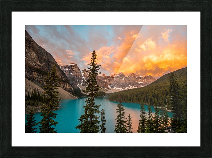 Moraine on Fire Picture Frame print