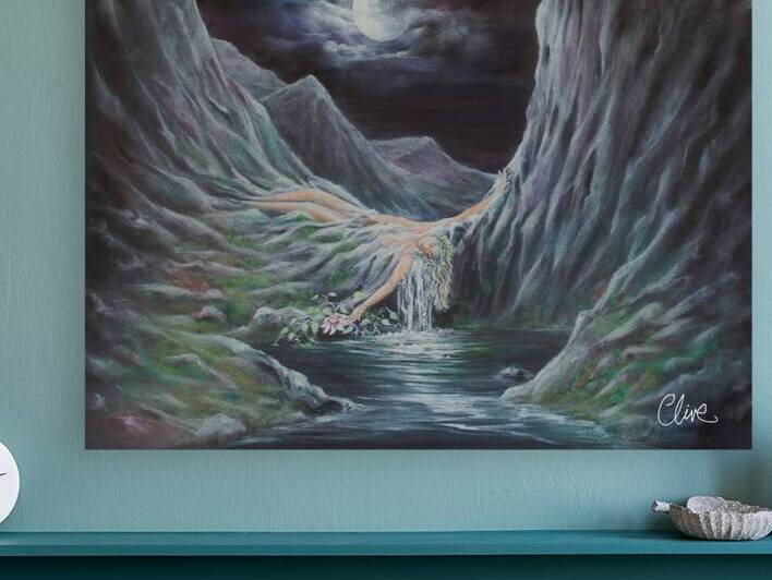 awakening original size 70cmx530cm  by clive