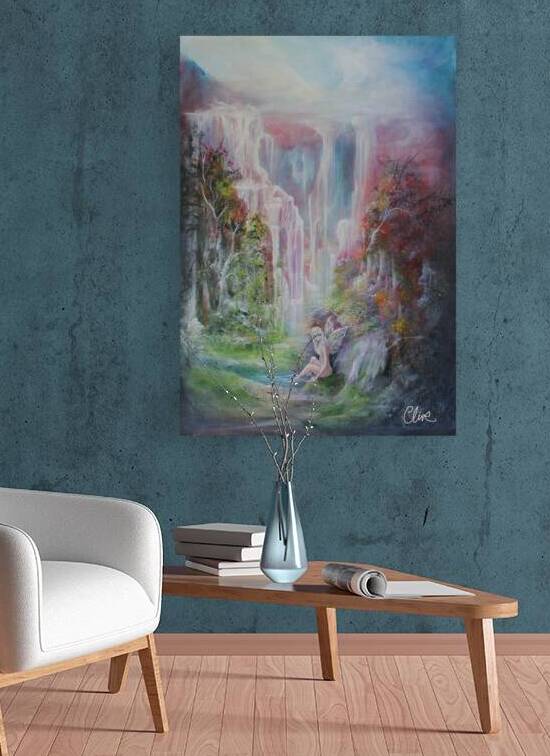 Fairy falls original size 61cmx88cm by clive