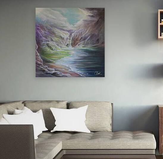 mystiki limni 90cmx90cm by clive