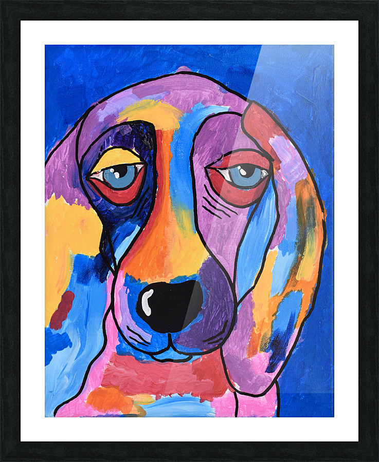 Happy Dog. Allen E Picture Frame print