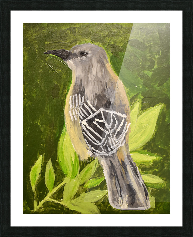 Mockingbird Sitting on a Tree. Allen E Picture Frame print