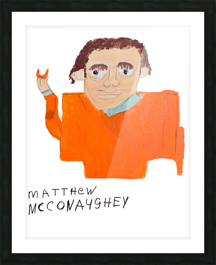 Matthew McConaughey  Rick F Picture Frame print