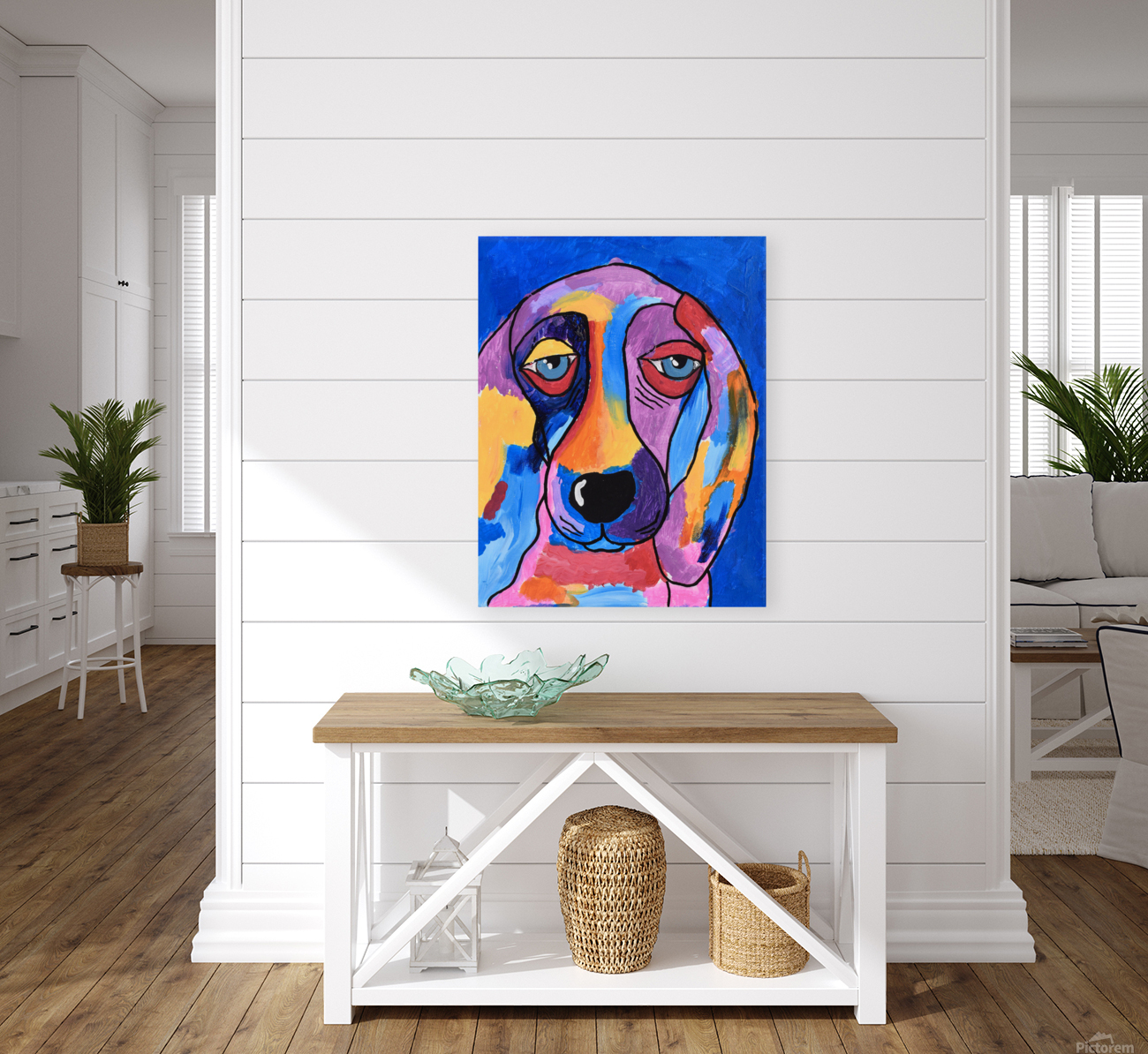 Happy Dog. Allen E Reproduction