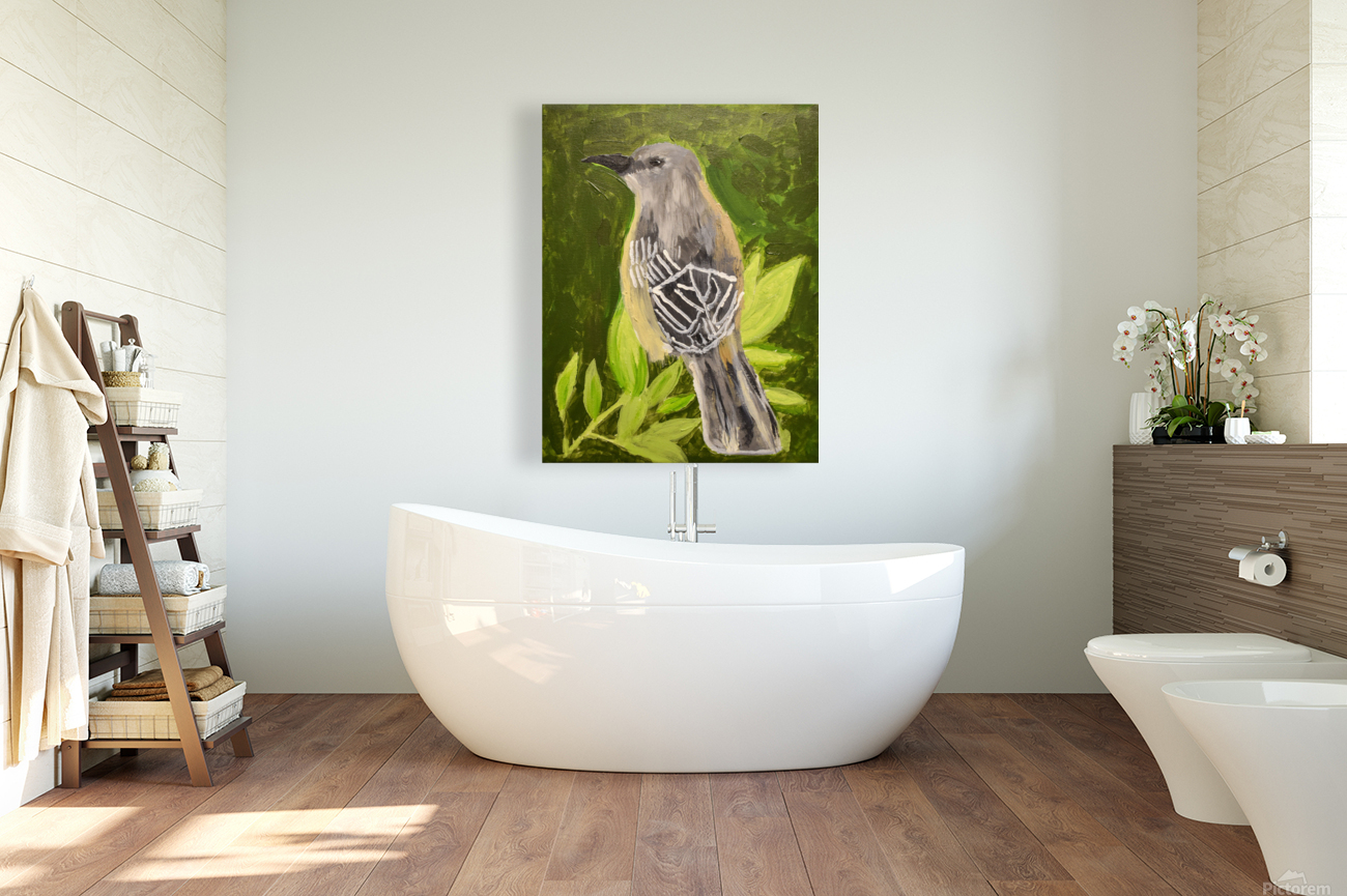 Mockingbird Sitting on a Tree. Allen E Reproduction