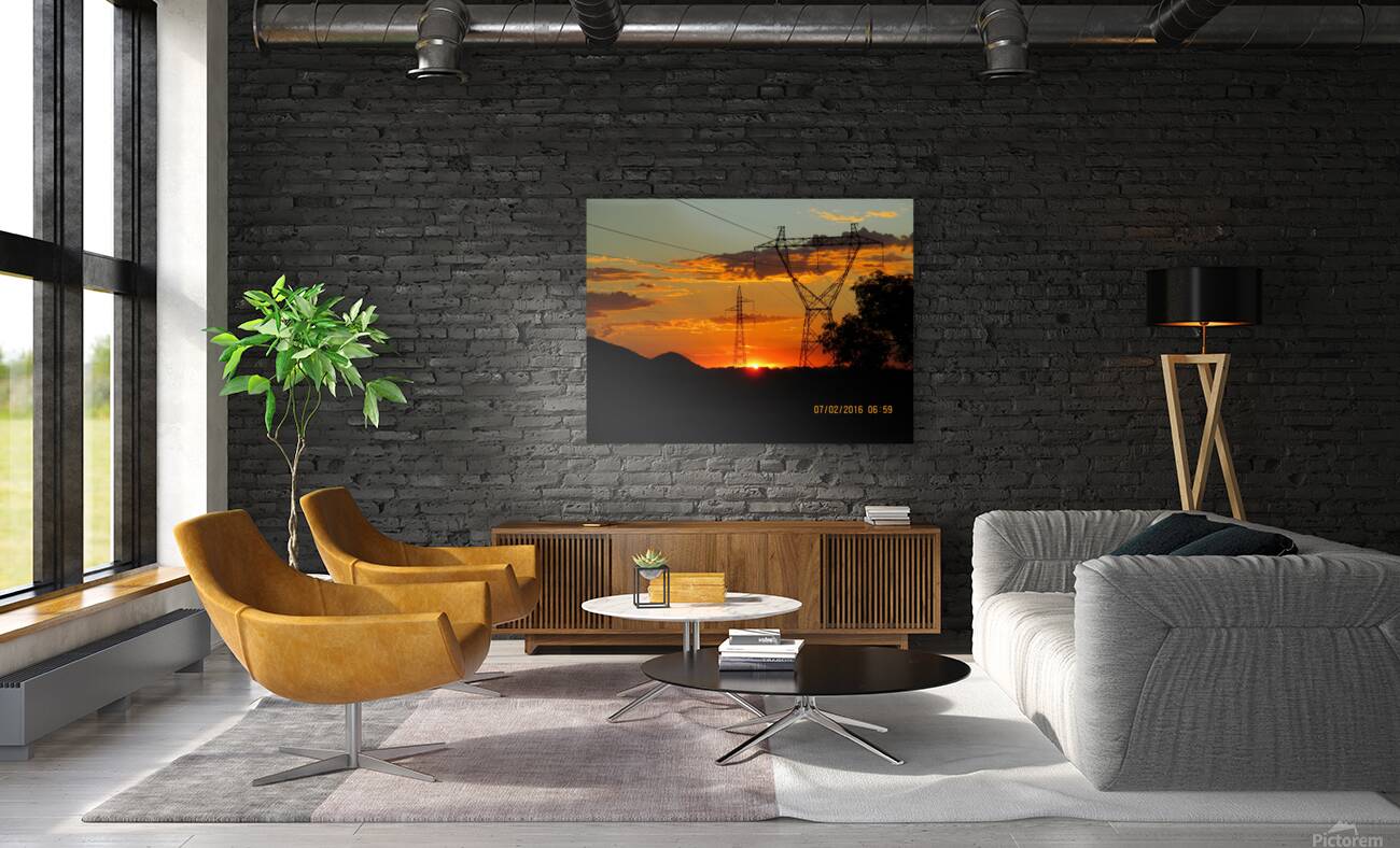 African Sunset Reproduction