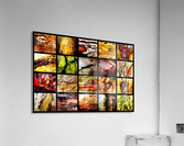 Wet Tree Bark Montage Acrylic Print