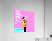 NO Fishing - Pink Acrylic Print