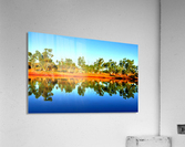 Reflections on an Outback Dam Acrylic Print