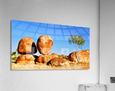Balancing Act - Devils Marbles Acrylic Print
