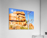 Stacked Up - Devils Marbles Acrylic Print