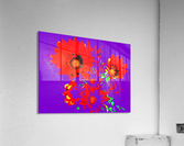 Rainbow Flower - Purple Acrylic Print