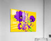 Rainbow Flower - Yellow Acrylic Print
