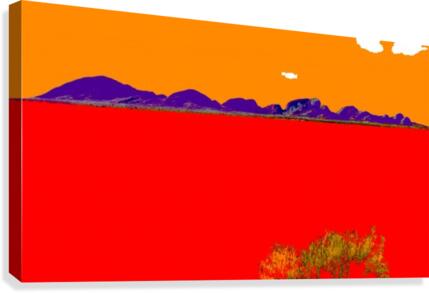 Kata Tjuta Pop Art Canvas Print