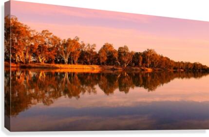 Sunset on the Murray River Canvas Print