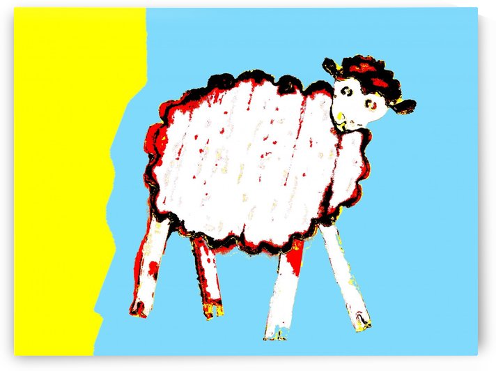 Little Aussie Sheep - Blue by Lexa Harpell