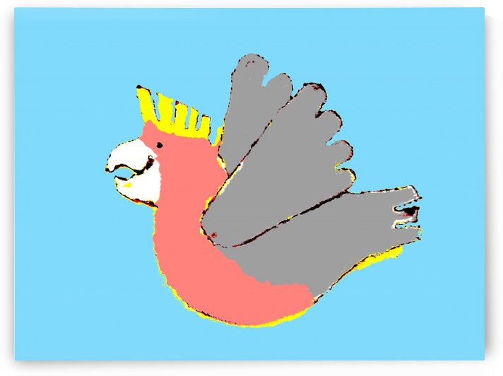 Happy Galah - Blue by Lexa Harpell