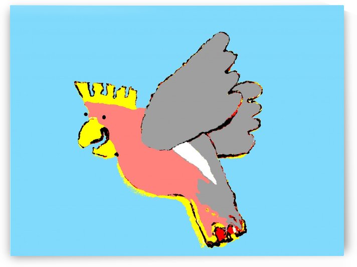 Laughing Galah - Blue by Lexa Harpell