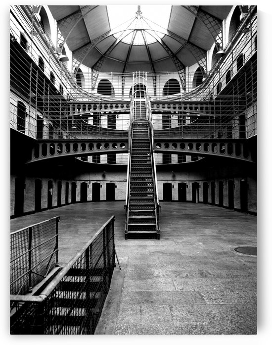 Kilmainham Gaol Dublin in B&W by Lexa Harpell