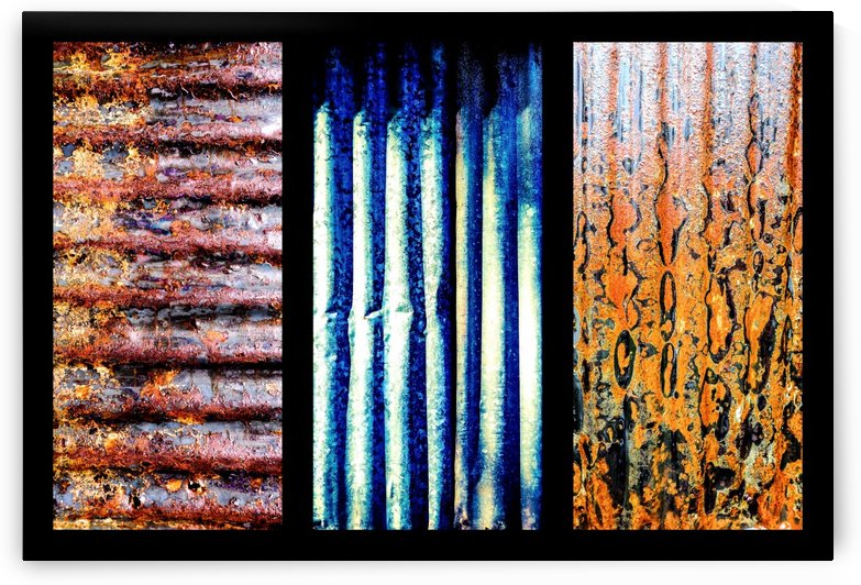 Corrugated Iron Triptych 5 by Lexa Harpell