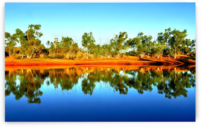 Reflections on an Outback Dam by Lexa Harpell