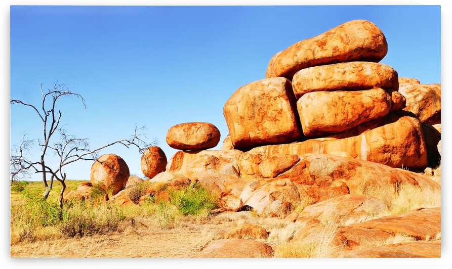 Landscape - Devils Marbles by Lexa Harpell
