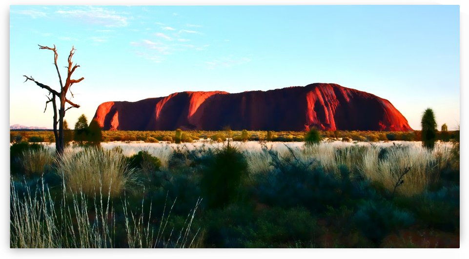 Uluru at Dawn - 2 by Lexa Harpell