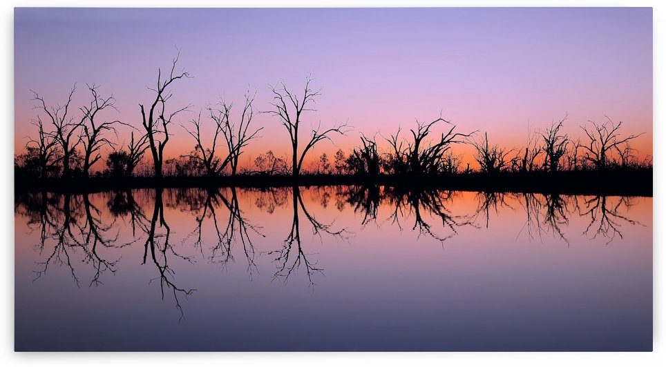 Sun Setting on Pamamaroo Lake by Lexa Harpell