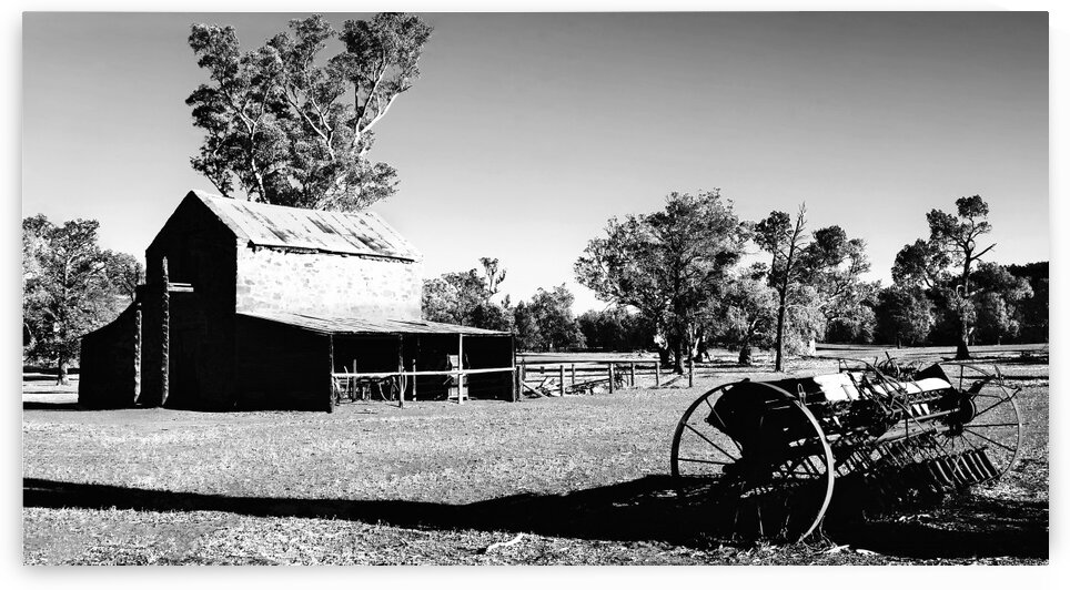 Old Wilpena Station 3 BW by Lexa Harpell