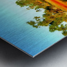 Reflections on an Outback Dam Metal print