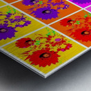 Rainbow Flowers - Collage 2 Metal print