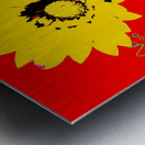 Rainbow Flower - Red Metal print