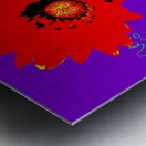 Rainbow Flower - Purple Metal print