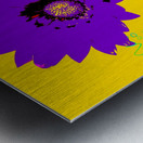 Rainbow Flower - Yellow Metal print
