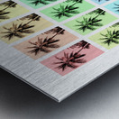 Palm Tree Collage 3 Metal print