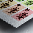 Palm Tree Collage 4 Metal print