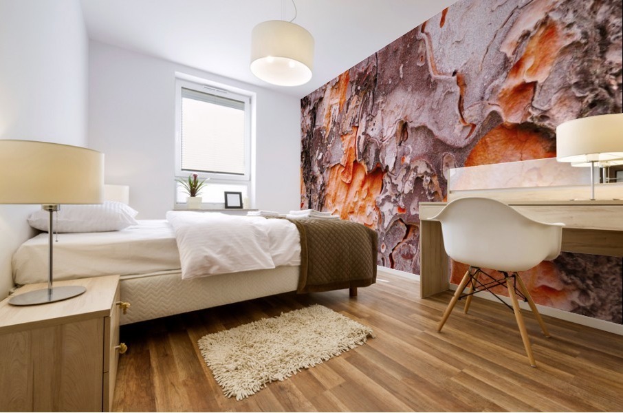 Pine Tree Bark Mural print